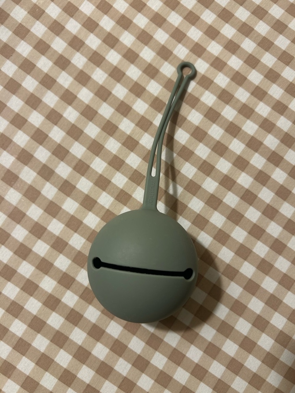 Mushie pacifier holder